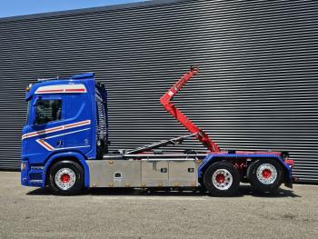 Scania R580 V8 6x2 HIAB HOOKLIFT / RETARDER